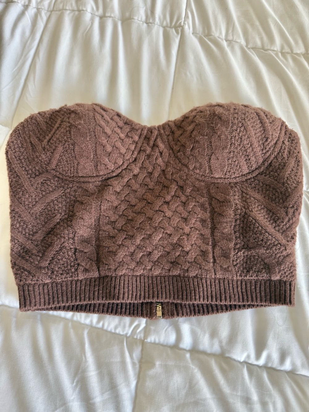 JLUXLABEL Brown Cable-Knit Set - Picture 4 of 9
